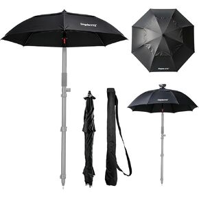 RTK Surveying Umbrella, GNSS Receiver Sunshade & Rain Protection for Outdoor Surveying, 5/8"-11 Standard Mount Compatible with RTK Receivers and Survey Poles, PP Material, 0.50kg Lightweight Design in Saudi Arabia
