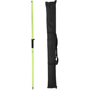 GPS Pole, 6.6FT Surveying Prism Pole, 2M Prism Pole for Land Surveying, Black in Saudi Arabia