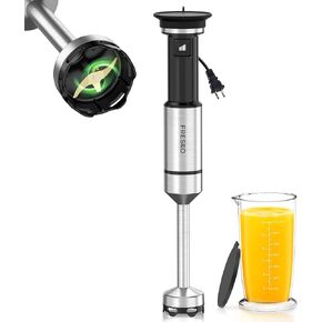 FRESKO Immersion Blender Handheld, Hand Blender with Variable Speed Trigger | Anti-Scratch Stainless Steel Shaft, Stick Mixer for Soups, Shakes, Baby Food & Puree in Saudi Arabia