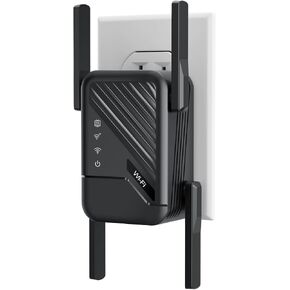 2026 Wireless Router Amplifier, WiFi Extender Signal Booster, Internet Extender Home, Long Range WiFi Repeater with Ethernet Port, 1-Tap Setup, Wide Compatibility in Kuwait