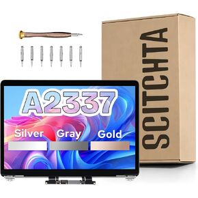 A2337 LCD Screen Replacement A2337 LCD for MacBook Air M1 2020 Space Gray | EMC 3598, Part Number 661-16807 661-16806 661-16808, MGN63 MGN93 MGND3 MGN73 MGNA3 MGNE3, 13.3" Display Assembly, Fix Kit in Saudi Arabia