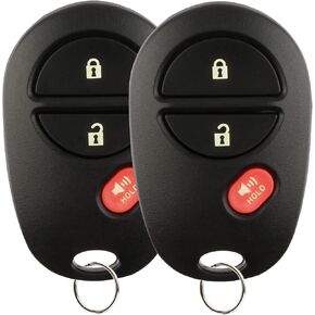 Key Fob Keyless Entry Remote Replacement for Toyota Tacoma Tundra Sienna Sequoia Highlander - 3 Buttons Car Key Fob FCC: GQ43VT20T (Set of 2) in Saudi Arabia