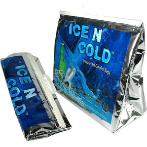 ICE N COLD Insulated Cooler Bag - Large 35 lbs Capacity (Pack of 1) | Lightweight, Soft, Collapsible | Ideal for Groceries, Camping, Hiking, Beach, Travel in Saudi Arabia