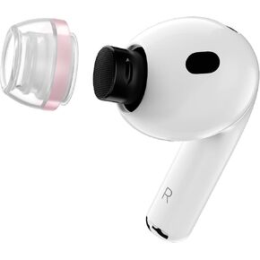 SpinFit AuraFine for AirPods Pro 3 – Patented Silicone Ear Tips and Adapters with Aura-Rib Dual-Density Core for Dynamic Stability and Enhanced Comfort (one Pair)(Ear Tips Installed) (M) in Saudi Arabia