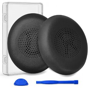 Replacement Ear Pads for Jabra Evolve2 65 (Evolve 2 65MS 65UC MS UC)/Evolve2 40 (40UC 40MS USB)/Elite 45h On-Ear Wireless Headset, Earpads Ear Cushions Ear Cups Cover Repair Parts (Black) in Saudi Arabia