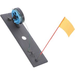 Uonlytech Tip-up Flag Marker Rod Abs Blue Foldable 225mm Ice Fishing | Portable Design, Easy Installation, Reliable Stability, Waterproof Build for Winter Fishing in Saudi Arabia