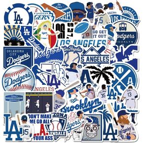 Basketball Shoe Stickers 50 PCS Cool Basketball Shoe Stickers Stylish Vinyl Stickers for Luggage Car Laptop Skateboard Keyboard Personalize Decal Stickers (Dodger-LA-50PCS) in Saudi Arabia