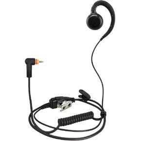 PROMAXPOWER 1-Wire C-Shape Swivel Earpiece Headset with in-Line Mic & PTT Button for Motorola Two-Way Radios SL300, SL3500e, SL4000, SL7550e, SL7580, SL8550e, SL1K, Curve in Kuwait