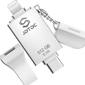 Genuine 256GB Apple MFi Certified Photo Stick for iPhone 17/16/15/14/13/12 | 3-in-1 USB C Flash Drive & Memory Stick, High Speed Storage for Photos, Videos, iOS Backup, Android & PC,True Capacity in Saudi Arabia