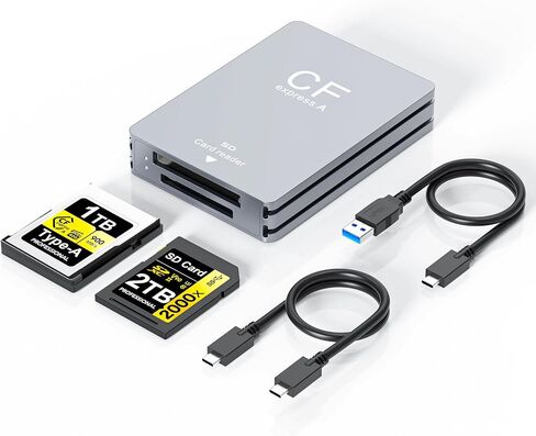 USB A/C CFexpress Type A/SD Card Reader 10Gbps CF Express Type A Reader | High Speed USB 3.1 Gen 2,Dual Slot,Plug&Play,for for Windows/Linux/MAC OS/Android/iphone,Aluminum Alloy,Compact,Portable in Saudi Arabia