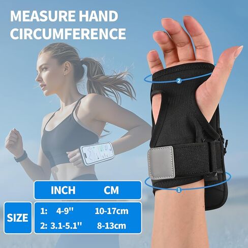 Phone Holder for Running, Wristband Frearm Band for iPhone Pro Max Plus SE (16/15/14/13/12/11/X/XR) Galaxy S24/S23/S22/S21, Waterproof Running Accessories with Adjustable Strap & Card Slot in Saudi Arabia