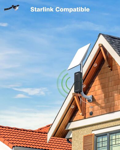 AdaLov CPE882 WiFi 6 Dual-Band Gigabit Outdoor Wireless Bridge, Up to 5 km | Dual-band WiFi 6, dual Gigabit ports, PoE and IP65 protection for barns, farms, garages and cameras; compatible with Starlink in Saudi Arabia