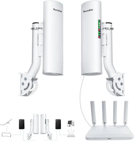 Point to Point Starlink Internet Wireless Long Range Transmission with Bracket for Starlink Gen 3 Router, Starlink WiFi Extender, 5.8GHz 3KM with 18dBi High Gain Antenna, 2 Pack(Large) in Saudi Arabia
