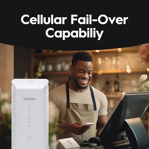 Hitron D60 5G Cellular Router with Sim Card Slot | AX3000 WiFi 6 Router with Mesh WiFi | Certified with T-Mobile, AT&T, US Cellular | Nano SIM, eSIM for Dual Failover Capability |Model # D60 5G in Saudi Arabia