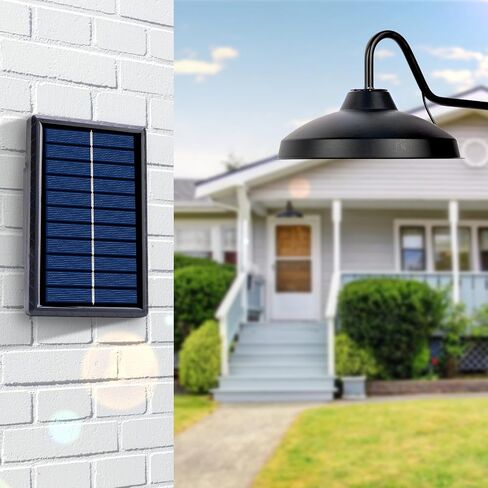 Solar Barn Light Outdoor Indoor - Motion Sensor Security Light, Cool White 6000K, IP65 Waterproof, Dusk to Dawn Auto On/Off, for Yard, Garage, Patio, Gazebo, Camping, Porch, Shed Lighting in Saudi Arabia