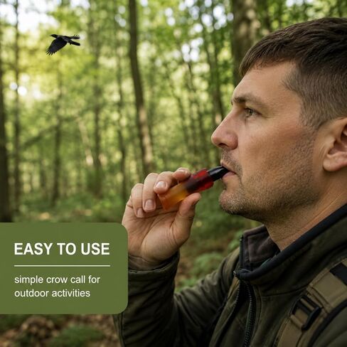 Crow Call Bird Whistle Crow Caller Decoy for Attracting | Crow call bird whistle crow caller decoy for attracting crows, realistic sound luring call for hunting and birdwatching in Kuwait