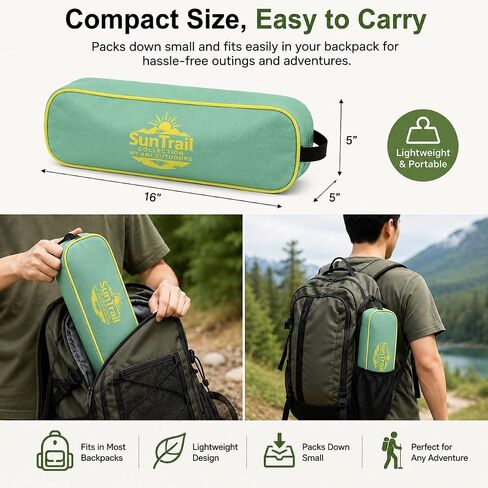 Portable Camping Chair for Young Adults and Teens, Holds 220 LB, Lightweight & Compact Foldable Camp Chair for Backpacking Travel, Outdoor Folding Chair for Beach, Sports, Fishing, Lawn & Concert in Saudi Arabia