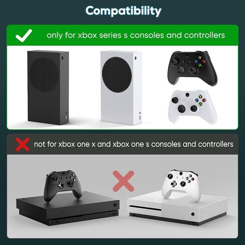 Upgraded Cooling Fan Stand for Xbox Series S with Charger Station | MENEEA Controller Charging Dock & Console Cooler System with 15 Colorful RGB Light & Headset Hook, Accessories for XSS in Saudi Arabia