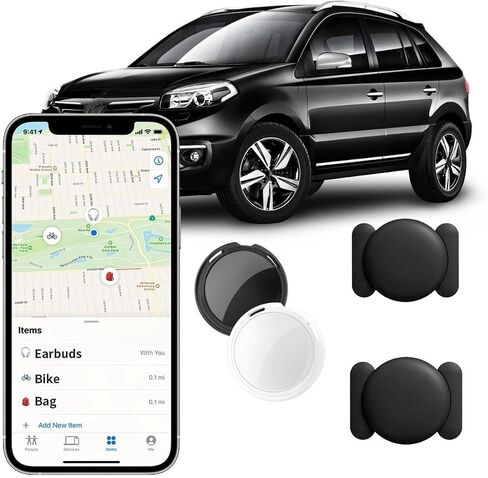 2 Pack GPS Tracker for Vehicles Works with Find My (iOS Only) Magnetic Case in Saudi Arabia