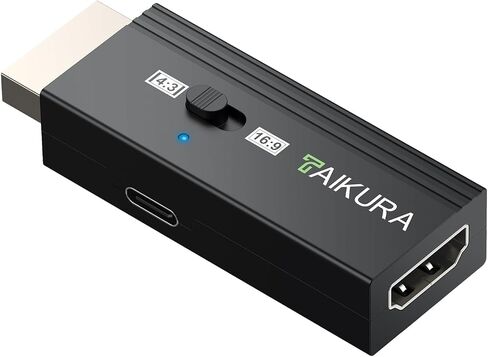 PS1/PS2 to HDMI Without HDMI Cable,No Signal Setting Required | 4:3/16:9 Aspect Ratio Switch ,Plug & Play,AV to HDMI 1080P(60Hz),All Region PS2/PS1 Compatible for HDTV/Monitor/Projector in Saudi Arabia