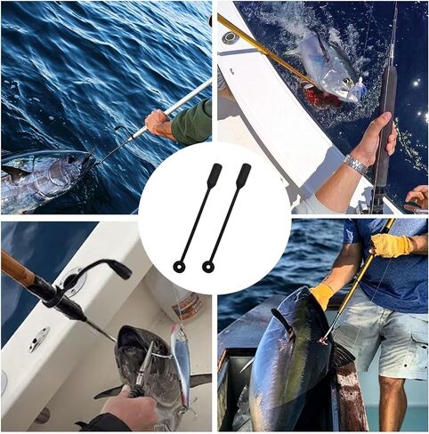 Silicone Gaff Hook Guards,Spear Safety Cap Fish Gaff Tackle Protect 2 Pack | Reusable Hook Point Safety Guards for Fishing Gaff,Protector Covers for Ice Fishing Gaff & Boat Mount Gaff Holder Accessories in Saudi Arabia