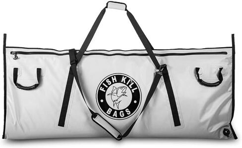 Flat PVC Tarpaulin Insulated Fish Cooler Kill Bag - Waterproof Fishing Cooler Bag with Easy Grip Carry Handles - Portable Soft Cooler - 3 Sizes in Kuwait