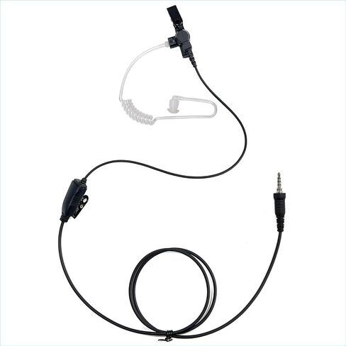 طقم مراقبة سماعة أذن بأنبوب الهواء سماعة أذن PTT ميكروفون لموتورولا EVX-S24 Yaese VX-6R FT-270R Standard Horizon HX320 HX210 HX40 HX890 راديو ثنائي الاتجاه in Kuwait