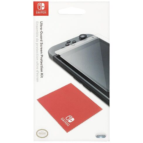 PDP Gaming Premium Ultra Guard Screen Protector Kit for Nintendo Switch, Ultra Thick Shatterproof HD Screen Protector, Cloth, Applicator, Scratch-resistant, Anti-fingerprint in Kuwait