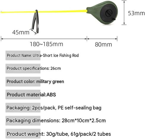 4pcs Winter Ice Fishing Rod Top Tip Portable Outdoor Fishing Extension Pole Tackle Parts in Saudi Arabia