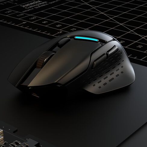 Uineer Wireless Mouse, Tri-Mode Bluetooth Mouse, USB-A Wired and 2.4G, | Switch among Bluetooth 5.0, 2.4G wireless and USB-A wired modes; 6 Adjustable DPI up to 12800 DPI,for Gaming and Office in Saudi Arabia
