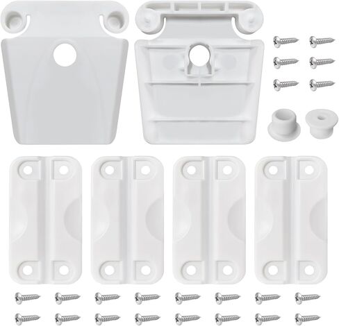 Cooler Hinge Replacement with Screws for Igloo 50-165 Qt, 4 Pack Parts | Heavy duty plastic cooler hinges with screws fit Igloo 50-165 Qt coolers for reliable replacement and easy installation. in Saudi Arabia