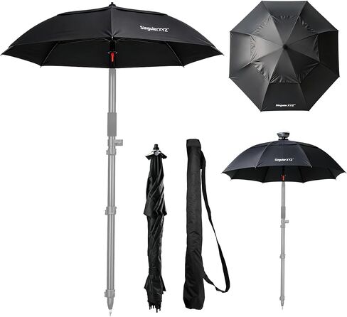 RTK Surveying Umbrella, GNSS Receiver Sunshade & Rain Protection for Outdoor Surveying, 5/8"-11 Standard Mount Compatible with RTK Receivers and Survey Poles, PP Material, 0.50kg Lightweight Design in Saudi Arabia
