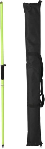 GPS Pole, 6.6FT Surveying Prism Pole, 2M Prism Pole for Land Surveying, Black in Saudi Arabia