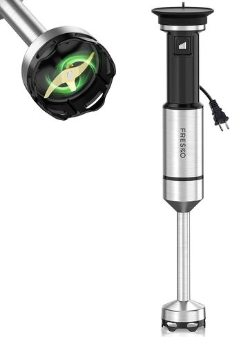 FRESKO Immersion Blender Handheld, Hand Blender with Variable Speed Trigger | Anti-Scratch Stainless Steel Shaft, Stick Mixer for Soups, Shakes, Baby Food & Puree in Kuwait