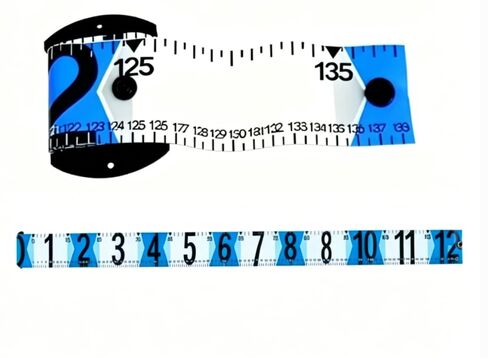 12ft Fishing Ruler Fish Measuring Tape Foldable with Bump Board Waterproof Fishing Portable Measurement Tool for Crabs and Fish in Saudi Arabia