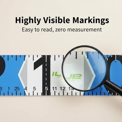 12ft Fishing Ruler Fish Measuring Tape Foldable with Bump Board Waterproof Fishing Portable Measurement Tool for Crabs and Fish in Saudi Arabia