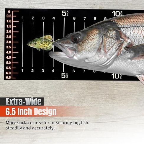 51 x 6.5 Inch Glow in The Dark Fish Ruler for Boat, Waterproof PVC Fish Measuring Sticker, Large Scale Fishing Measuring Tape for Big Fish, Self-Adhesive and Durable – 1PCS in Saudi Arabia
