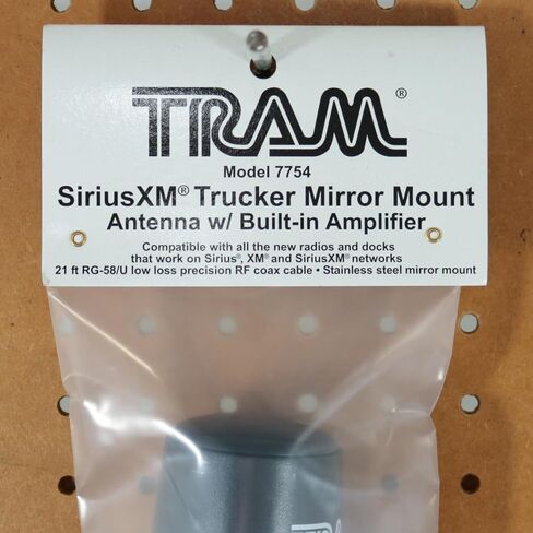 Tram® Satellite Radio Mirror-Mount Trucker Antenna with RG58 Coaxial Cable and SMB-Female Connector in Saudi Arabia