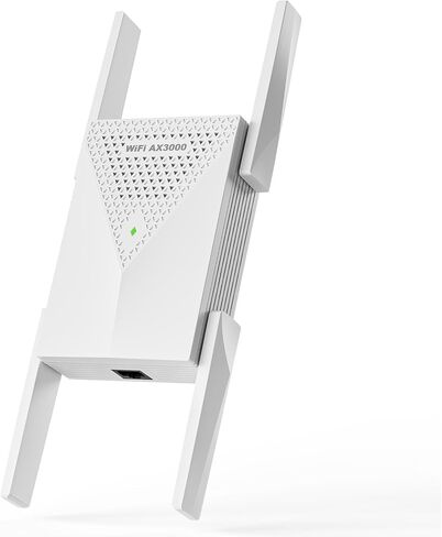 WiFi Extender, 2026 30X WiFi 6 Booster AX3000 | (5.8/2.4GHz) 23563 sq.ft Long Range and 155+ Devices, WiFi Extender Signal Booster with Ethernet Port(Pure White) in Saudi Arabia