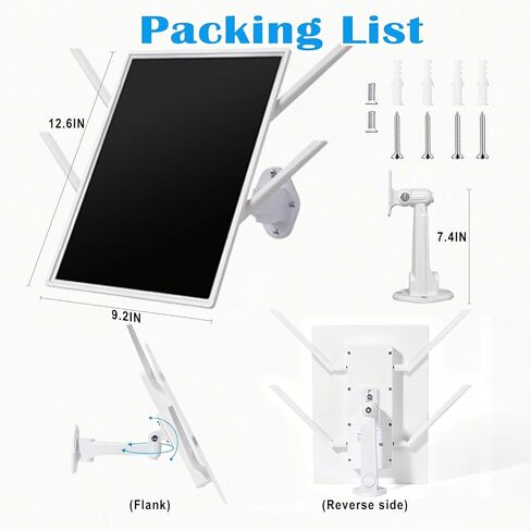 Solar WiFi Extender Signal Booster Outdoor, 4 Antennas Long Range up to 650-feet, Internet 2.4G WiFi, 15W Solar Panel, 26000mAh Battery, IP66 Waterproof, Solar WiFi Extender for Garden, Farm & Ranch in Kuwait