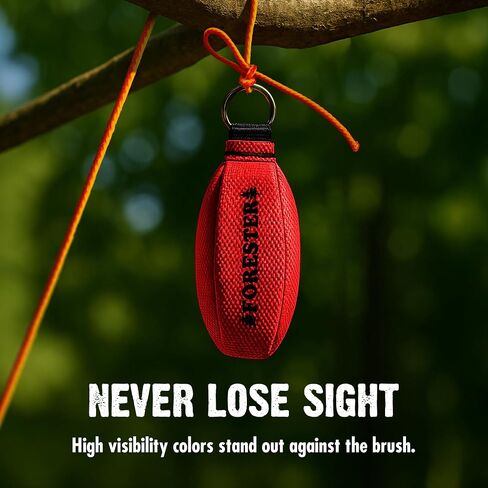 FORESTER Arborist Throw Line Kit W/Bag | 15oz Throw Weight & 166ft Rope | Ultra Slick 100% Polyester Rope | Arborist Equipment for Tree Climbing in Saudi Arabia