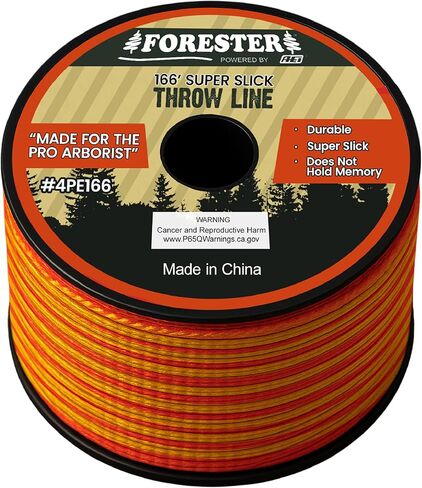 FORESTER Arborist Throw Line Kit W/Bag | 15oz Throw Weight & 166ft Rope | Ultra Slick 100% Polyester Rope | Arborist Equipment for Tree Climbing in Saudi Arabia
