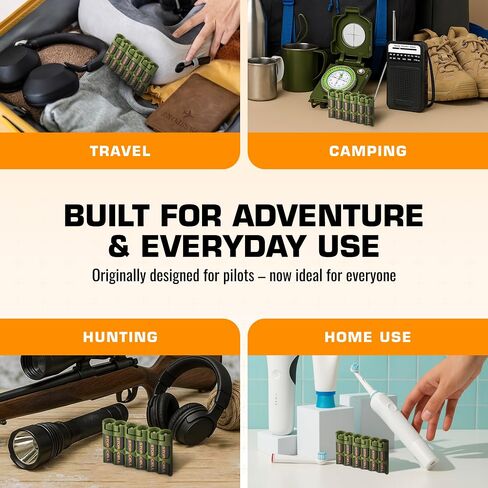 AAA Battery Storage Caddy by Storacell, Military Green, Holds 6 Batteries (Not included) in Saudi Arabia