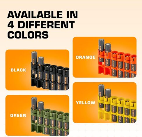 AAA Battery Storage Caddy by Storacell, Military Green, Holds 6 Batteries (Not included) in Saudi Arabia