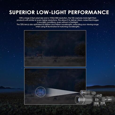 RIX Tourer T20 Digital Night Vision Rifle Scope for Hunting IP68 with 850nm IR in Saudi Arabia