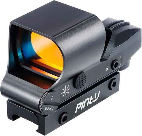 PINTY Reflex Sight Red Dot Sight with Red/Green Dot & Multiple Reticles, for Picatinny Rail, Pistol, Rifle (Optional Laser Combo) in Kuwait