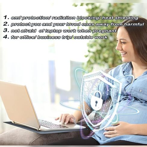 EMF Blocker Lap, Radiation Blocking Computer Pad, Protect Our Body from EMF, Radiation, Fits Laptops, Notebooks, Tablets Anti-Radiation Laptop Computer Pad (Gray, 12 * 16 in) in Saudi Arabia