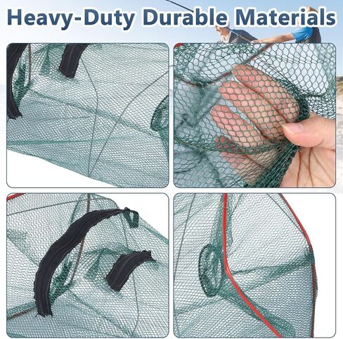 Collapsible Fishing Bait Trap Nets 2026 Premium Kits, Net for Minnow Fish Shrimp Crawfish Crab Outdoor Fishing in Saudi Arabia