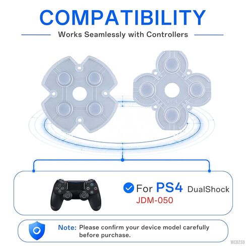 WCDZSU Conductive Rubber Pad Replacement for PS4 JDM-050 JDM-055 Controller | Silicone Button Contact Adhesive Rubber Pads Repair Part for DualShock D-Pad and ABXY Buttons Restoration with Tool Kit in Saudi Arabia