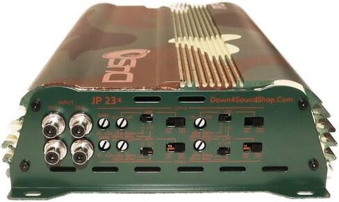 DOWN4SOUND JP234 CAMO | 2000W 4-Channel Class D Car Audio Amplifier, 234W x 4 @ 14.4V - 4 ohms, 334W x 4 @ 14.4V - 2 ohms, Multi-Speaker System in Saudi Arabia